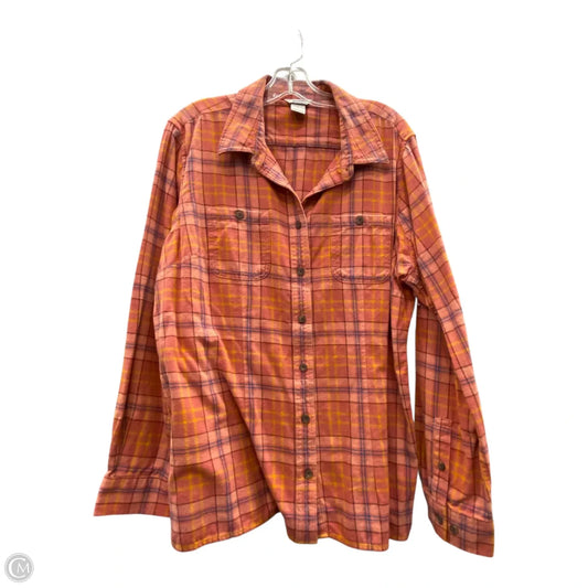 Top Long Sleeve By Duluth Trading In Pink, Size: Xl