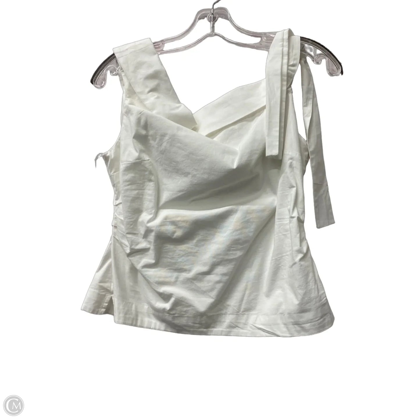 Top Sleeveless By Loft In White, Size: M