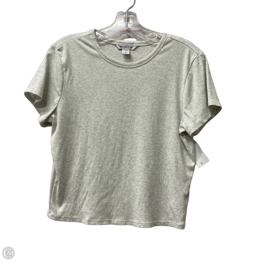 Top Short Sleeve By Athleta In Grey, Size: L