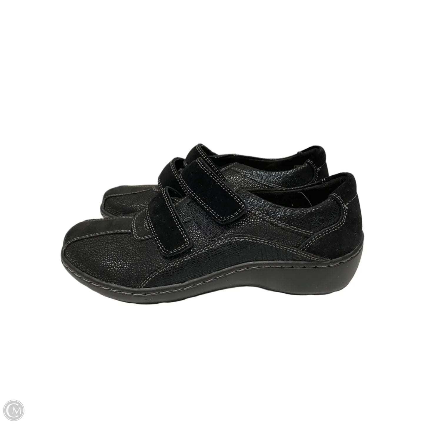Shoes Flats By Clarks In Black, Size: 5