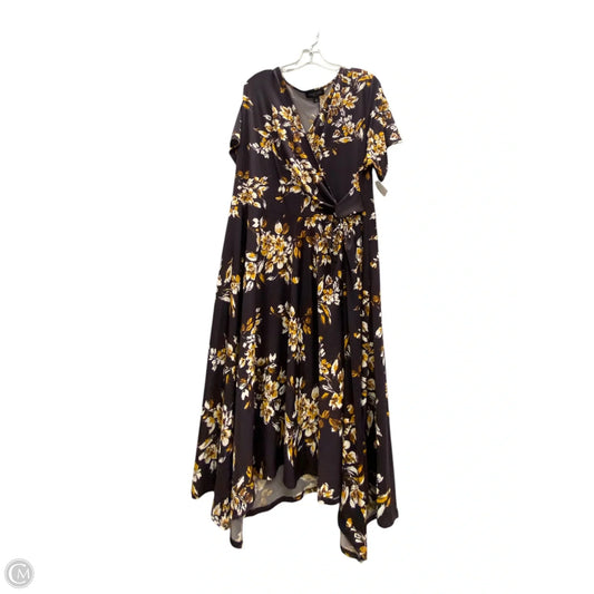 Dress Casual Midi By Perceptions In Purple, Size: 2x
