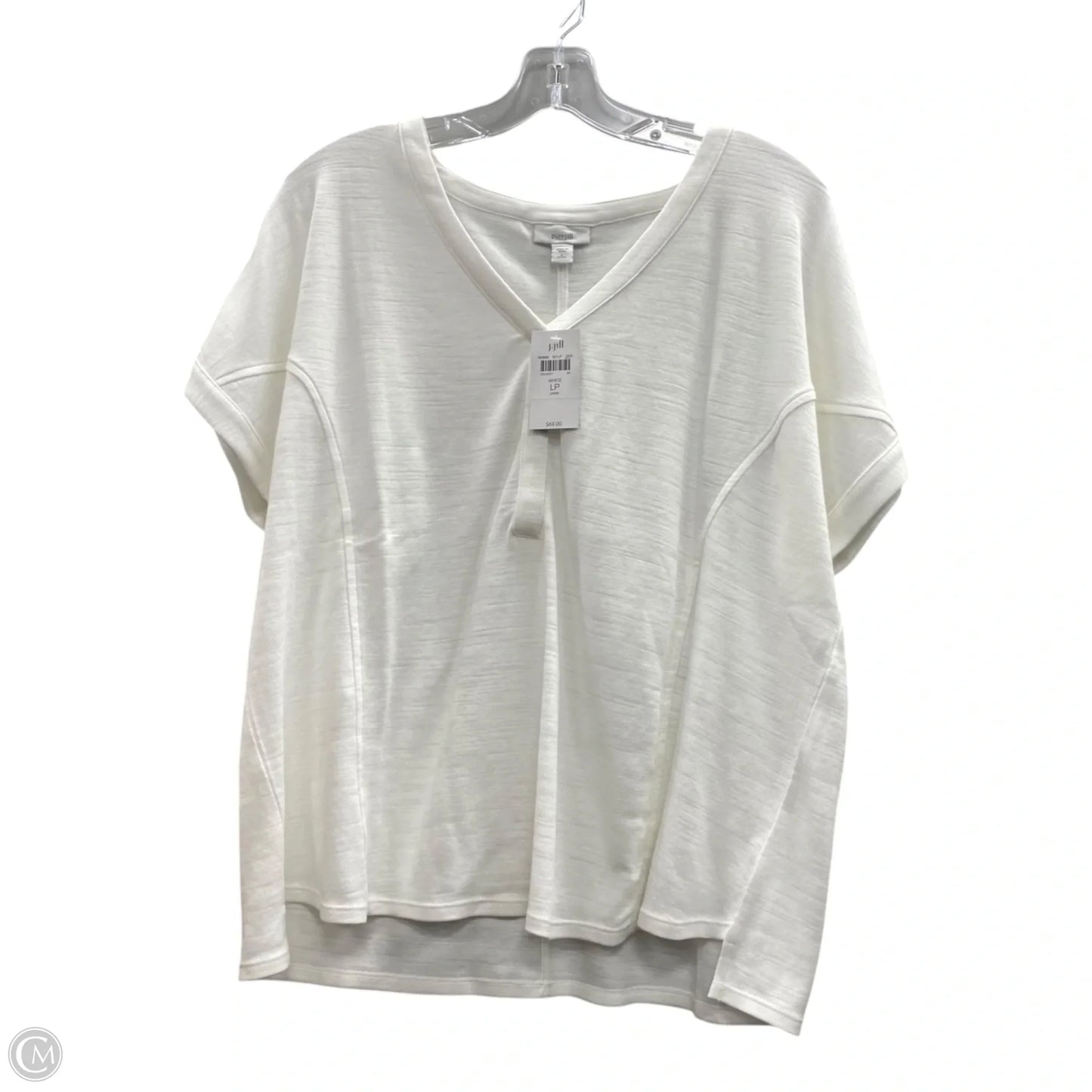 Top Short Sleeve By J. Jill In White, Size: L