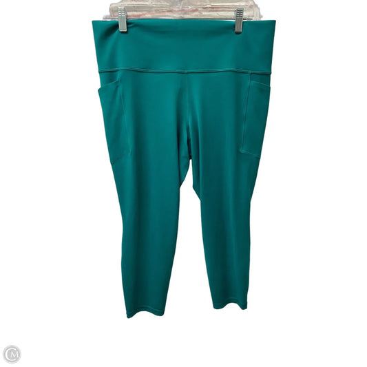 Athletic Capris By Athleta In Green, Size: Xl