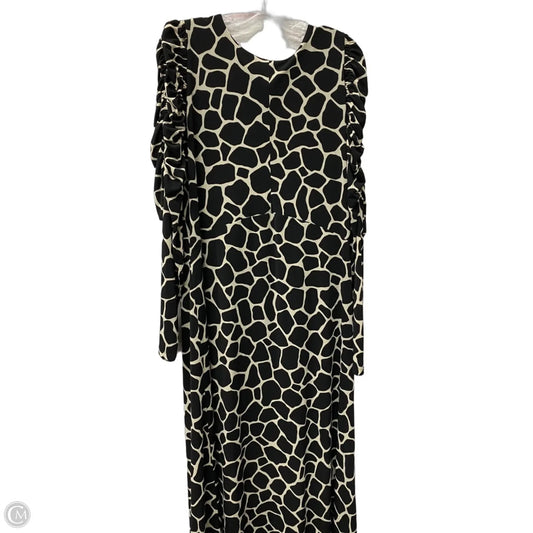 Dress Casual Maxi By Ann Taylor In Black & White, Size: 14