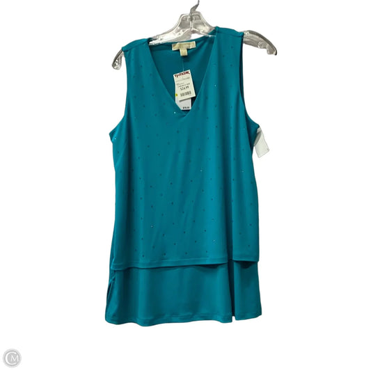 Top Sleeveless By Michael By Michael Kors In Teal, Size: M