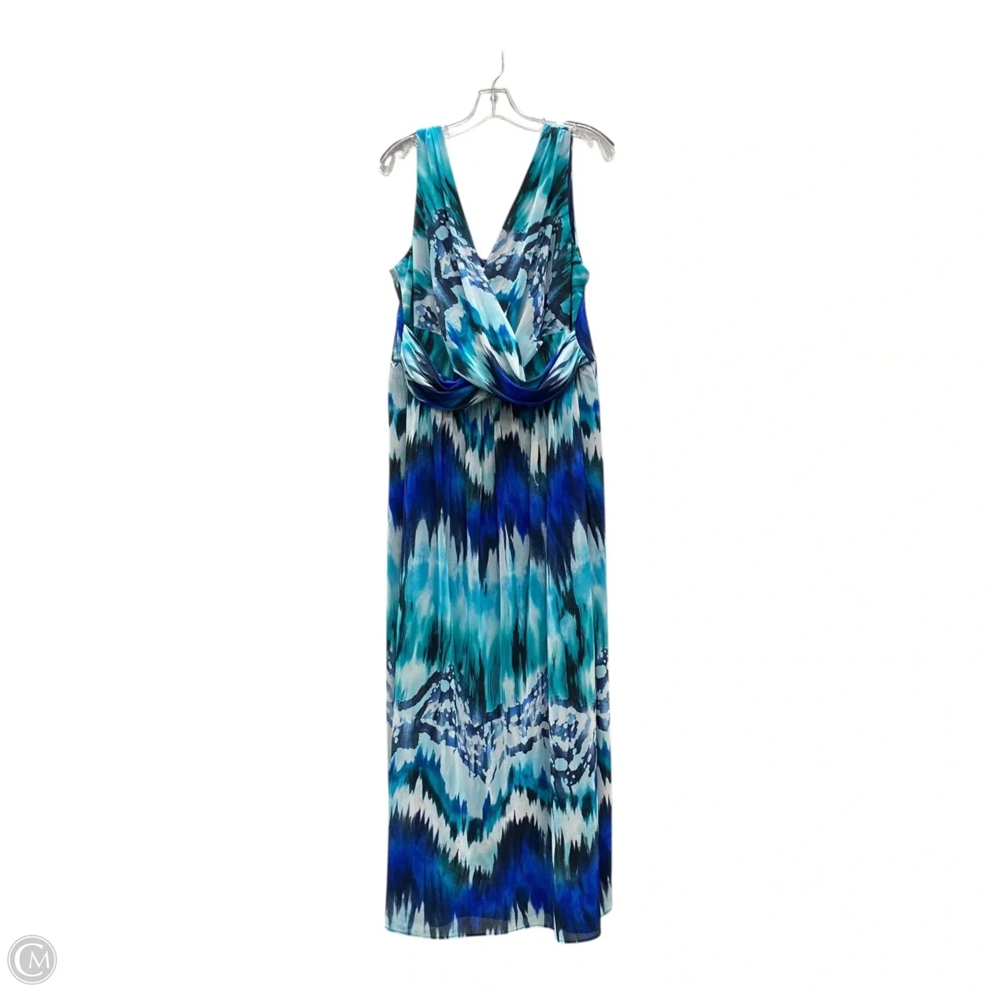 Dress Casual Maxi By R And M Richards In Teal, Size: 2x