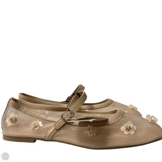 Shoes Flats By A New Day In Beige, Size: 11