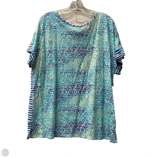 Top Short Sleeve By Chicos In Black, Size: Xl