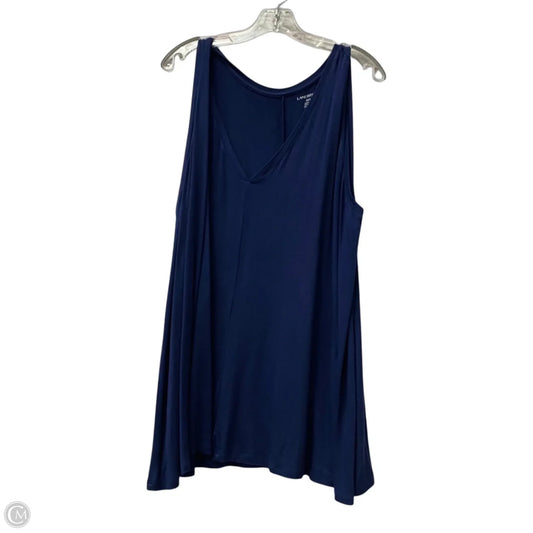 Top Sleeveless By Lane Bryant In Blue, Size: 2x