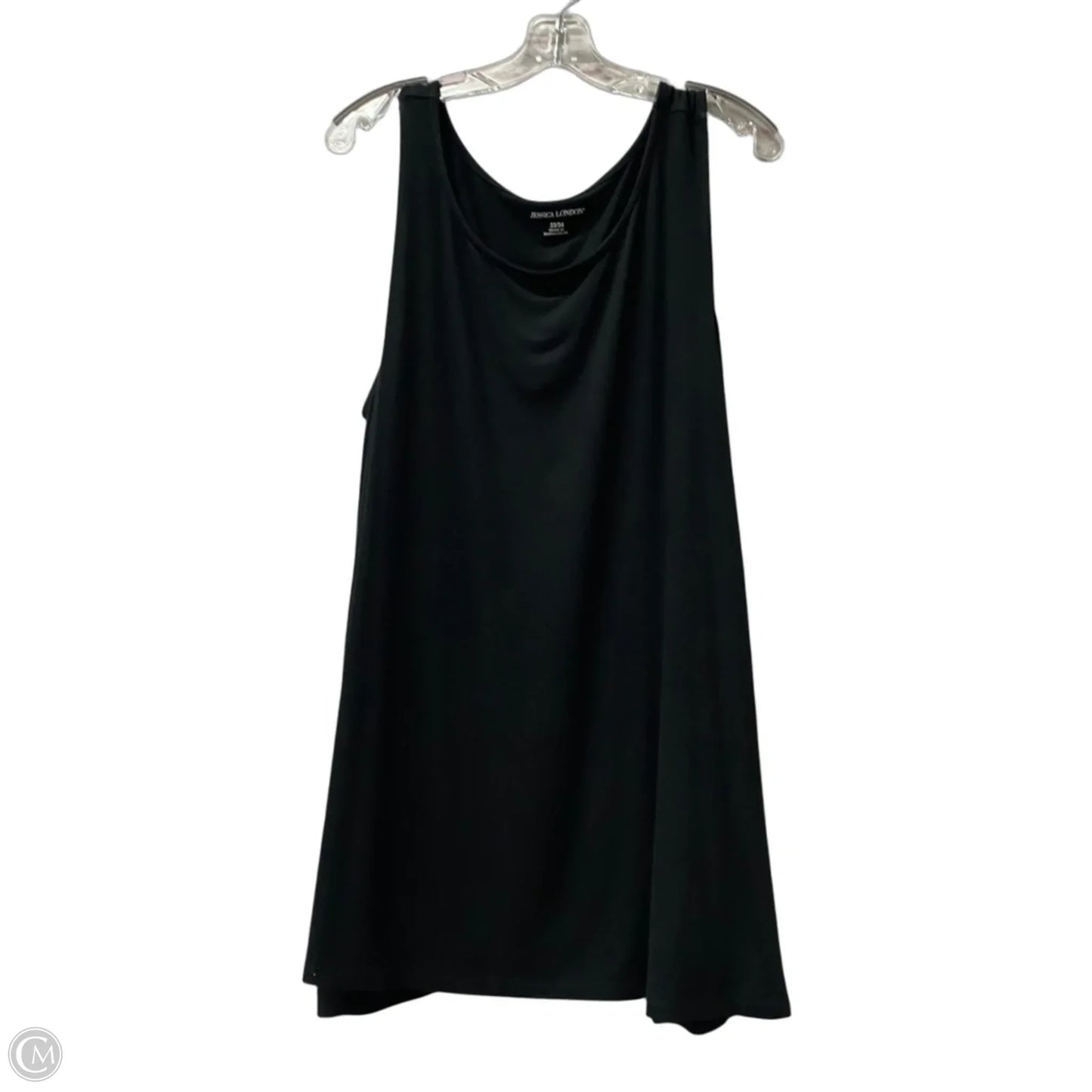 Top Sleeveless By Jessica London In Black, Size: 2x
