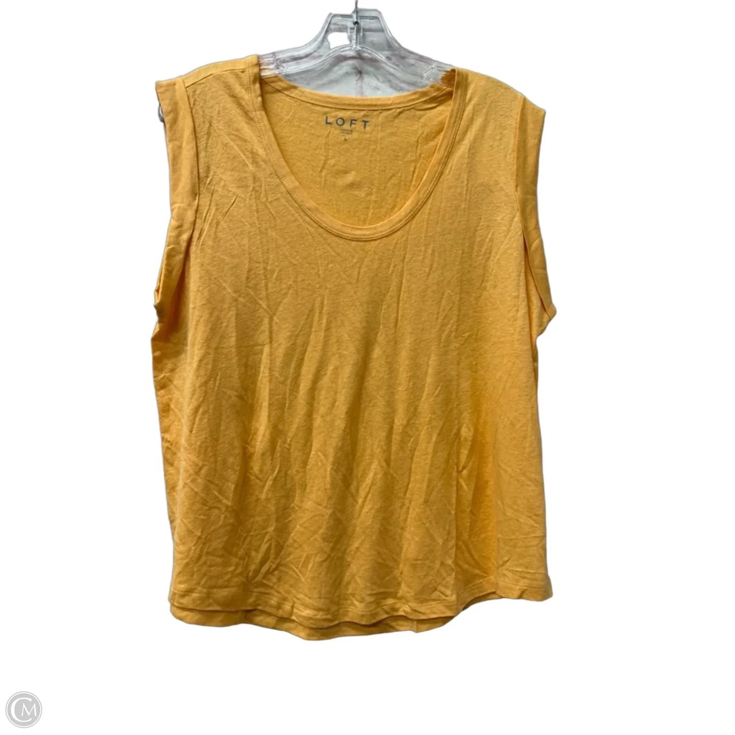Top Short Sleeve By Loft In Orange, Size: L