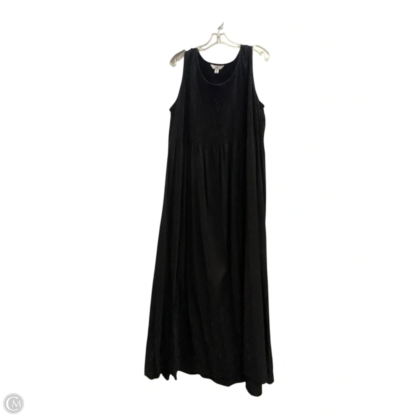 Dress Casual Midi By Croft And Barrow In Black, Size: 2x