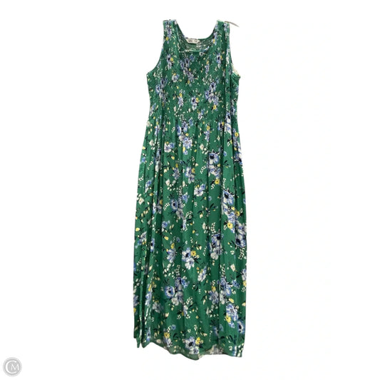 Dress Casual Midi By Croft And Barrow In Green, Size: 2x