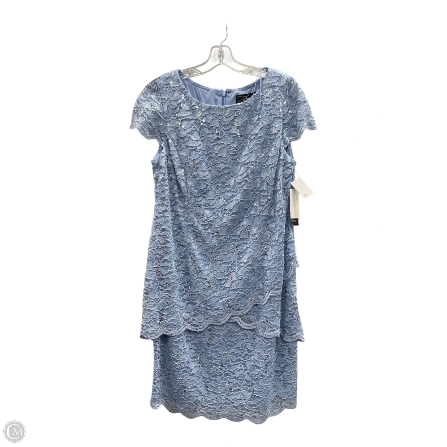Dress Party Short By Alex Evenings In Blue, Size: Xlp