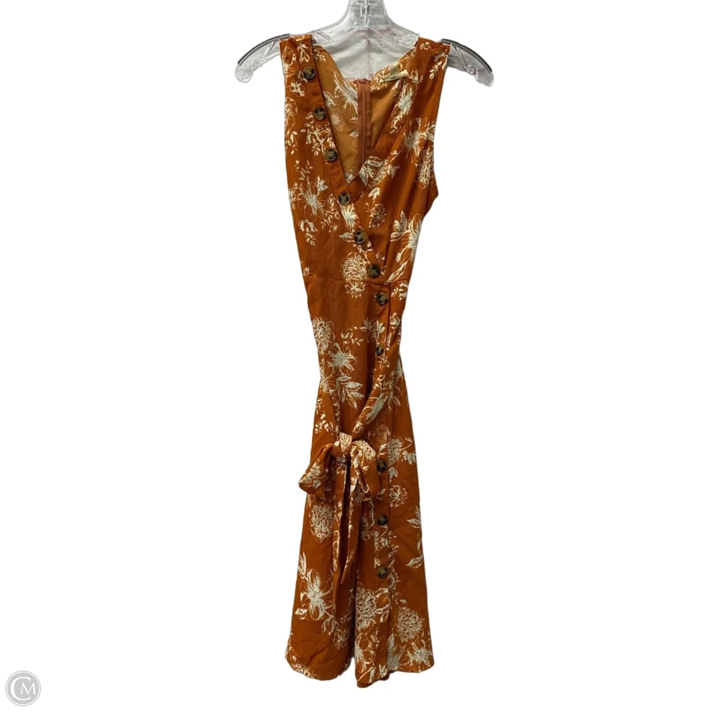 Dress Casual Midi By Entro In Orange, Size: M