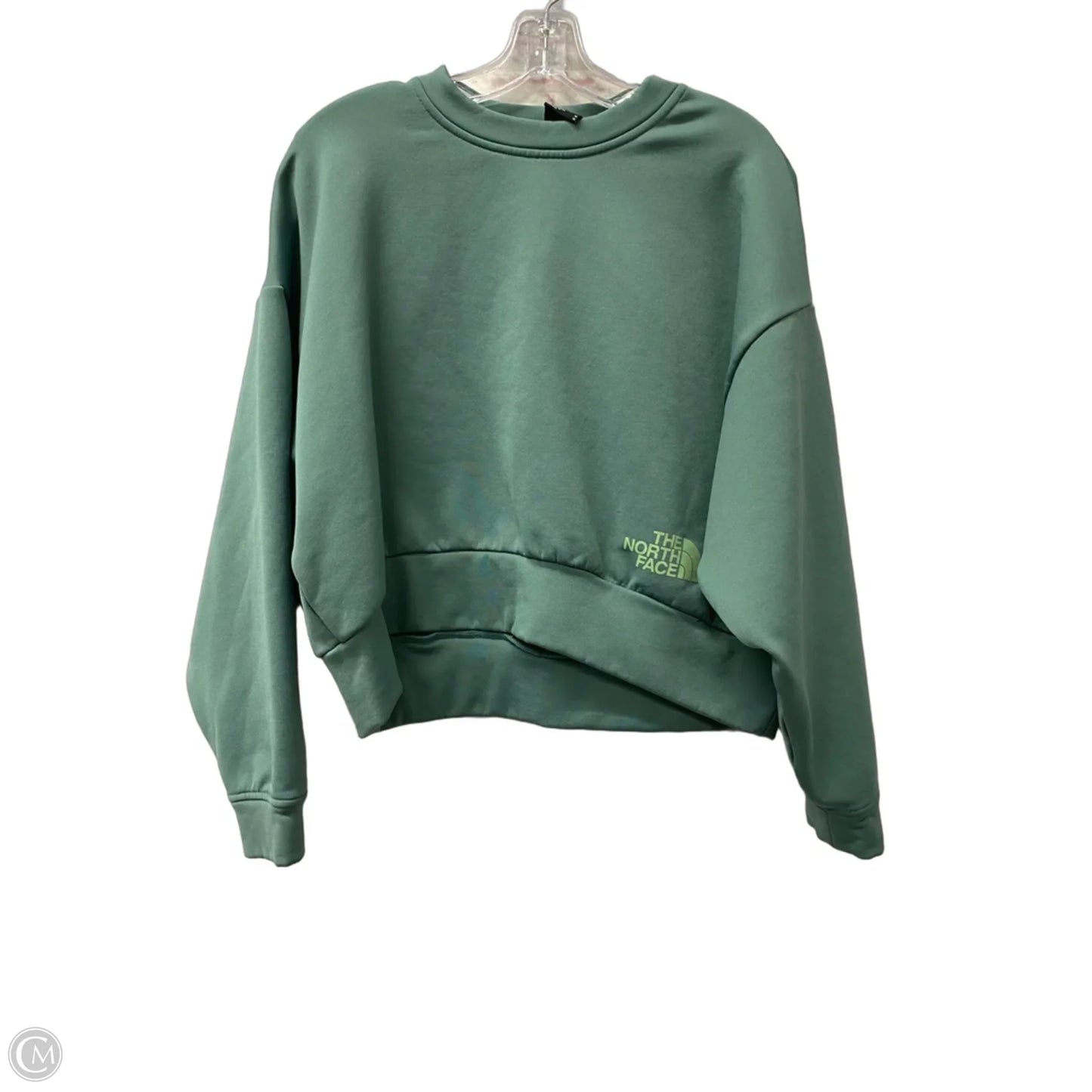Athletic Sweatshirt Crewneck By The North Face In Green, Size: M