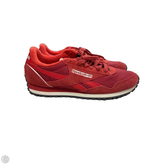 Shoes Athletic By Reebok In Red, Size: 7.5