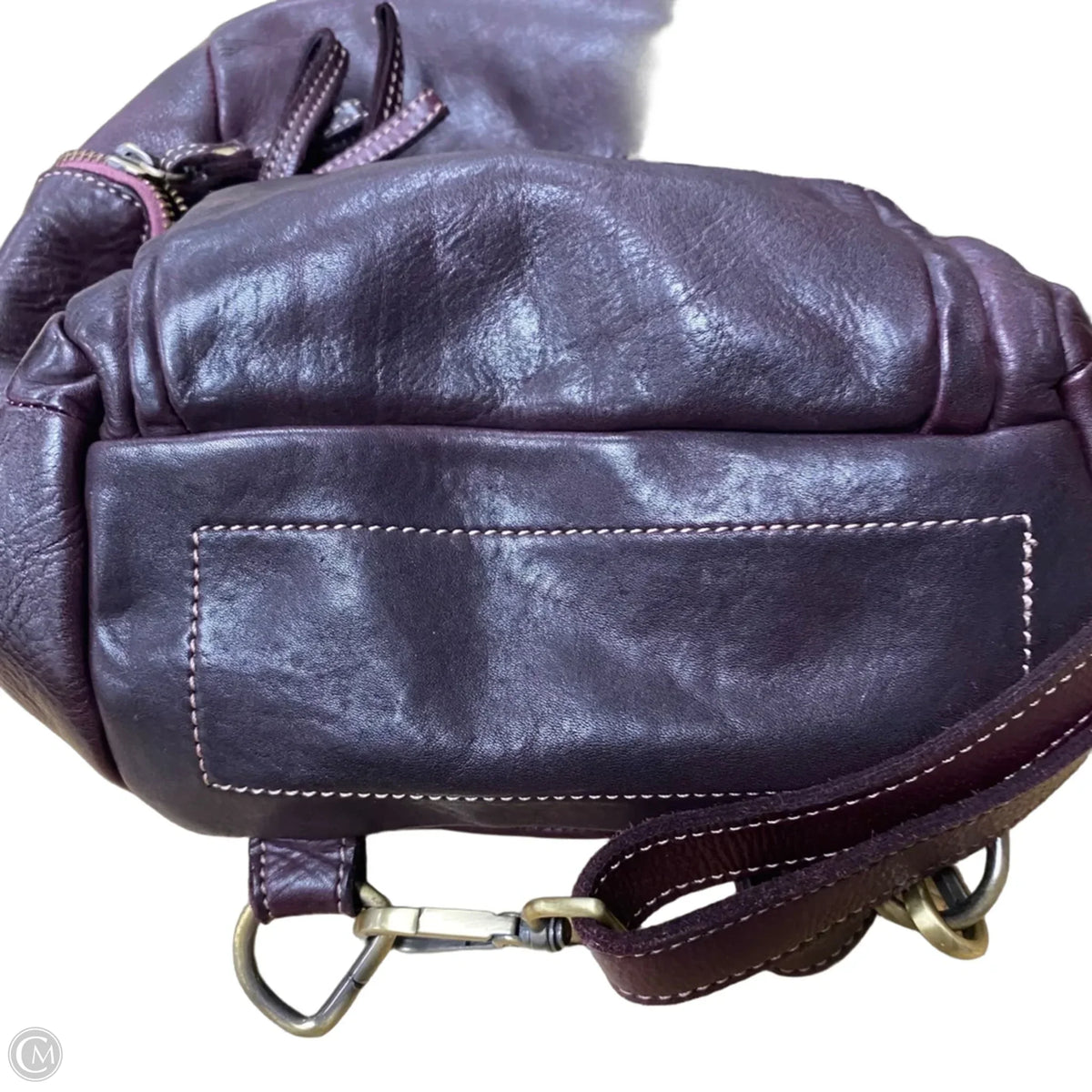 Backpack Leather By Lusher, Size: Medium