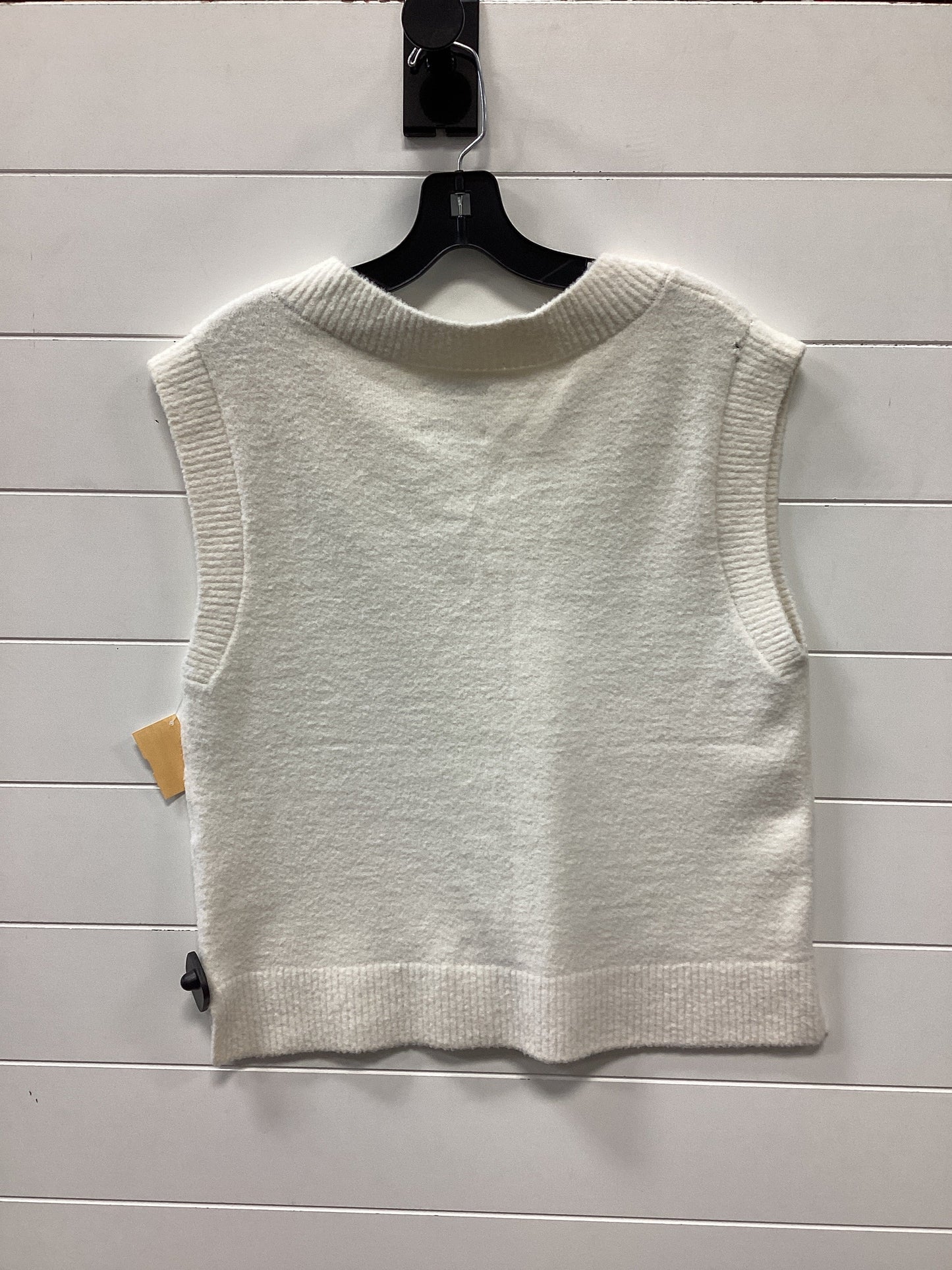 Vest Sweater By Abercrombie And Fitch In Cream, Size:S