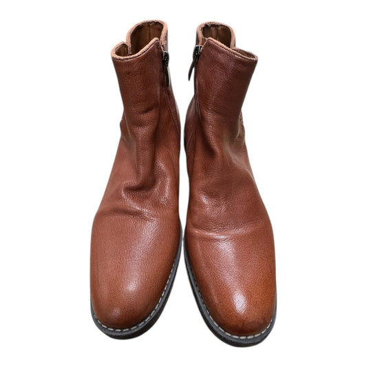 Boots Ankle Heels By Franco Sarto In Brown, Size:8.5