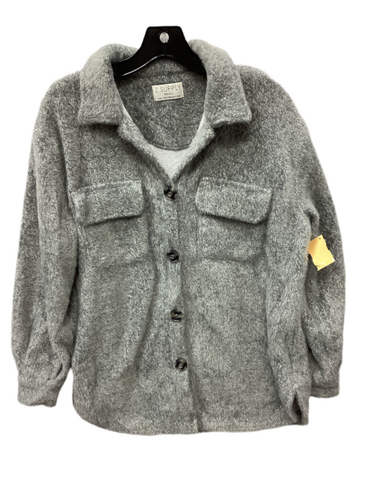 Jacket Fleece By Z Supply In Grey, Size:Xs