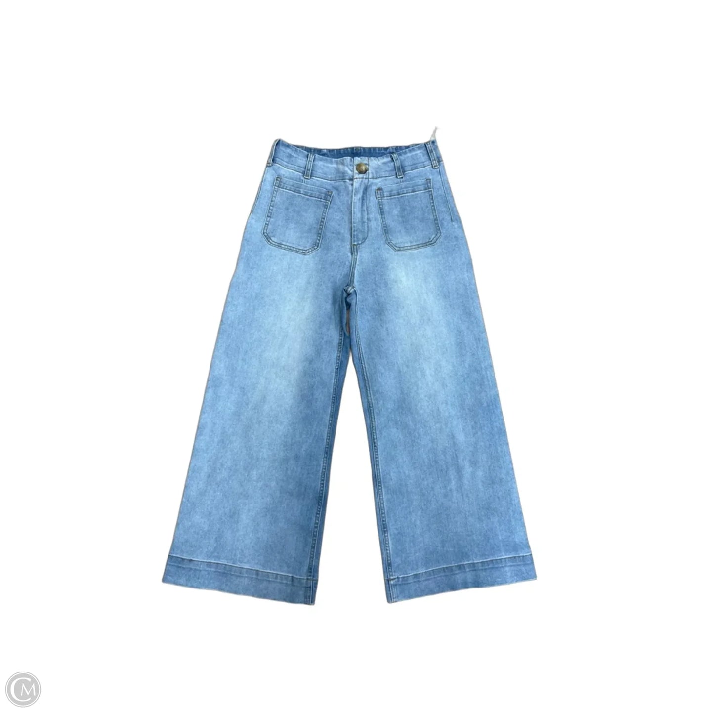Jeans Wide Leg By Ee Some In Blue, Size: M