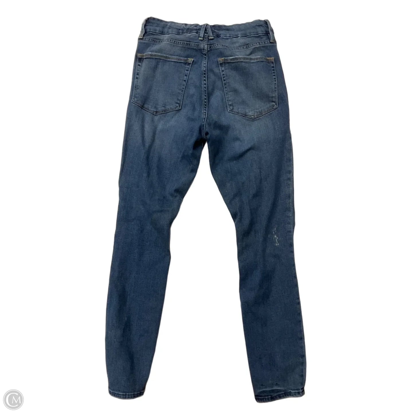 Jeans Skinny By Good American In Blue Denim, Size: 4