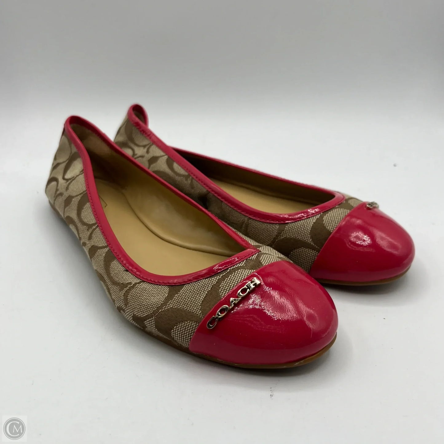 Shoes Designer By Coach In Pink & Tan, Size: 7