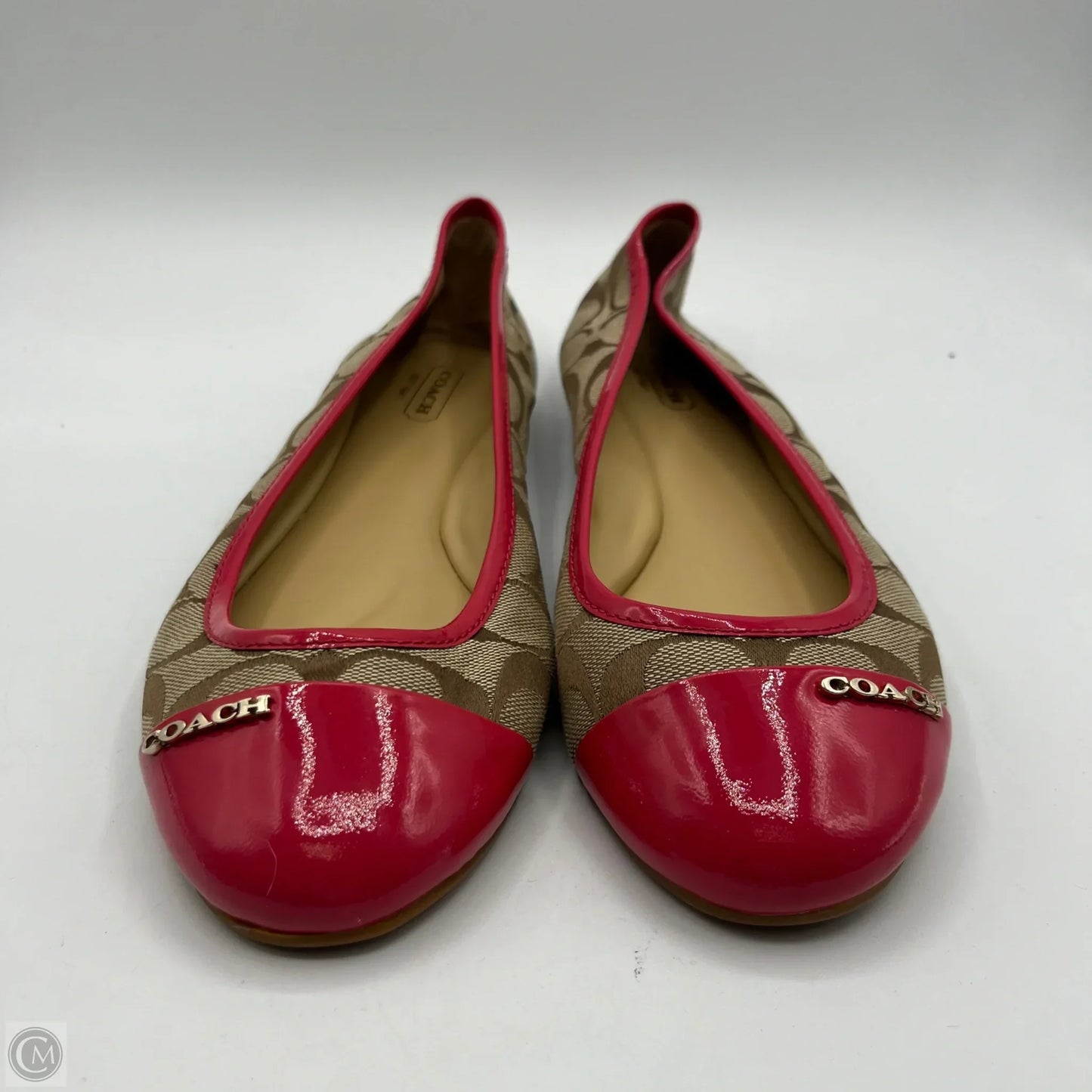 Shoes Designer By Coach In Pink & Tan, Size: 7