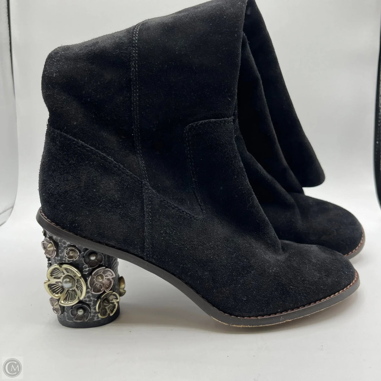 Boots Designer By Coach In Black, Size: 8