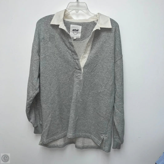 Top Long Sleeve By Aerie In Grey, Size: Xs