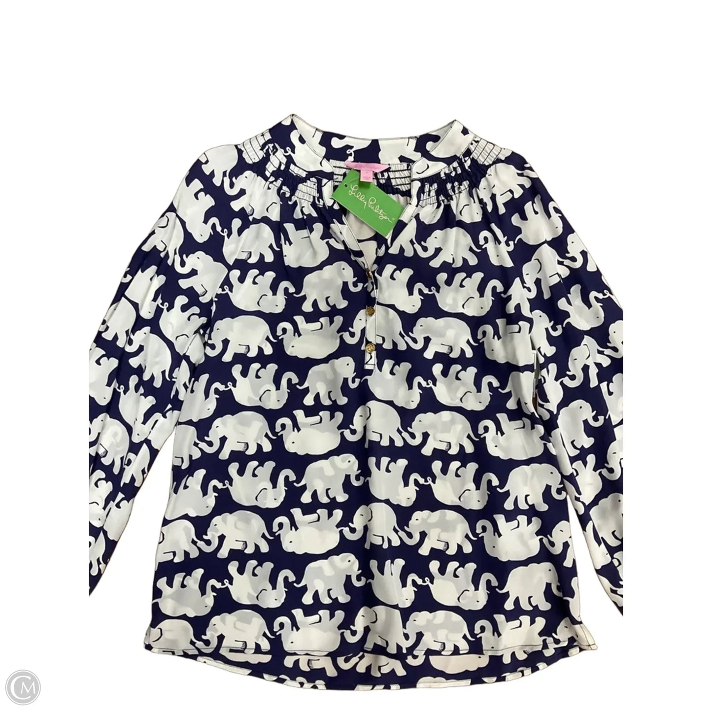 Top Long Sleeve Designer By Lilly Pulitzer In Animal Print, Size: S
