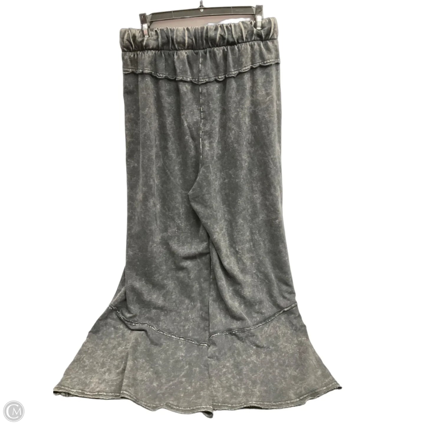 Pants Wide Leg By Zenana In Grey, Size: L