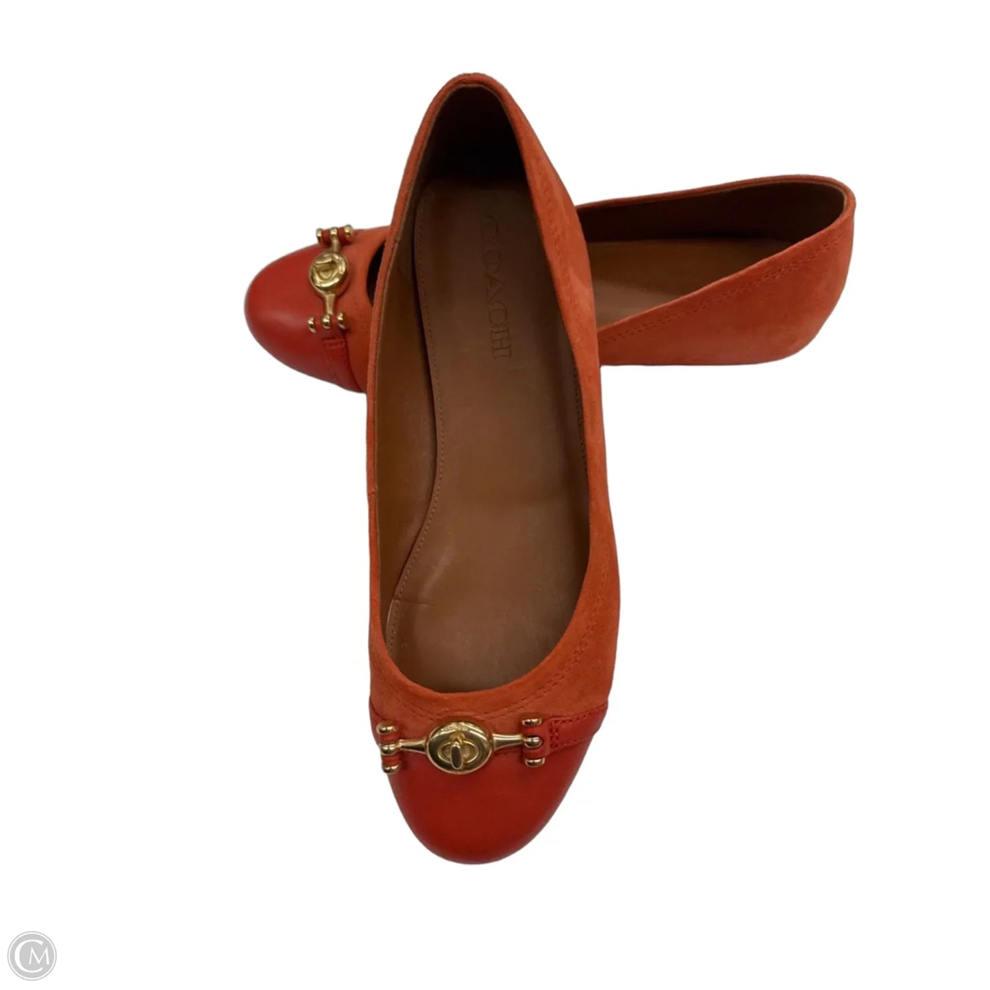 Shoes Designer By Coach In Orange, Size: 8