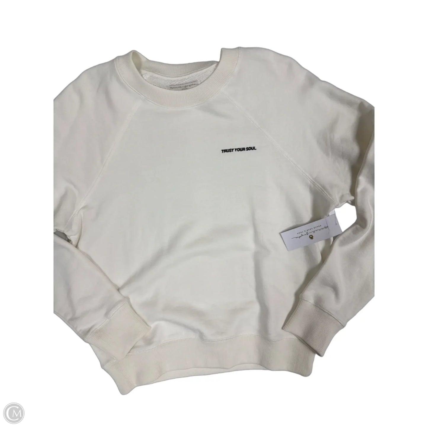 Sweatshirt Crewneck By Spiritual Gangster In White, Size: M
