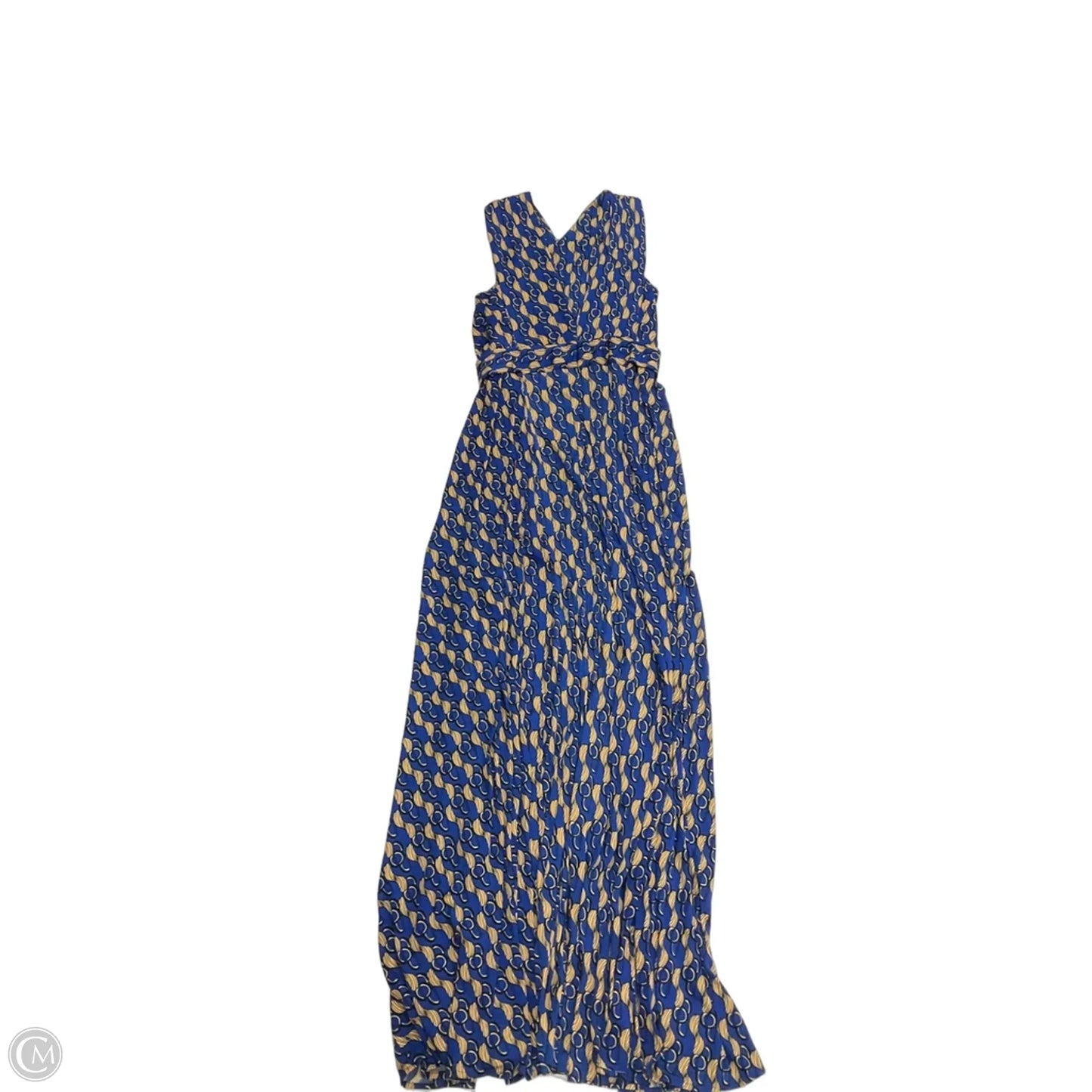 Dress Party Long By Clothes Mentor In Black & Blue, Size: M