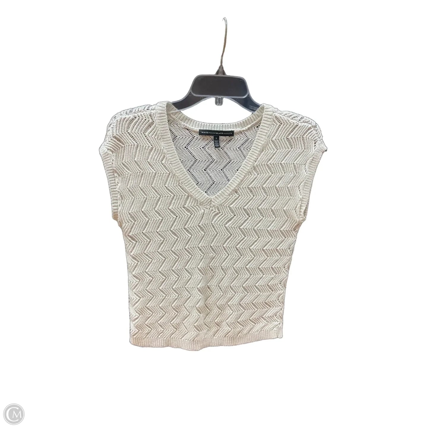 Vest Sweater By White House Black Market In Cream, Size: S