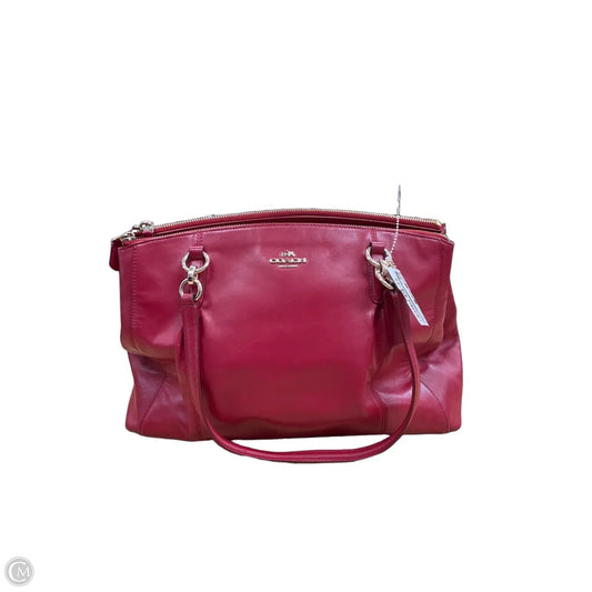 Handbag Designer By Coach, Size: Large