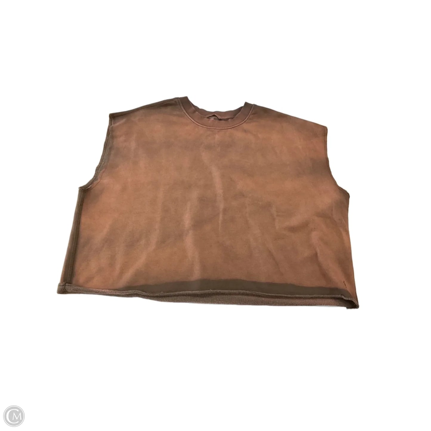 Sweater Short Sleeve By Free People In Brown, Size: Xl