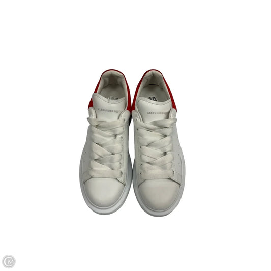 Shoes Luxury Designer By Alexander Mcqueen In White, Size: 6.5