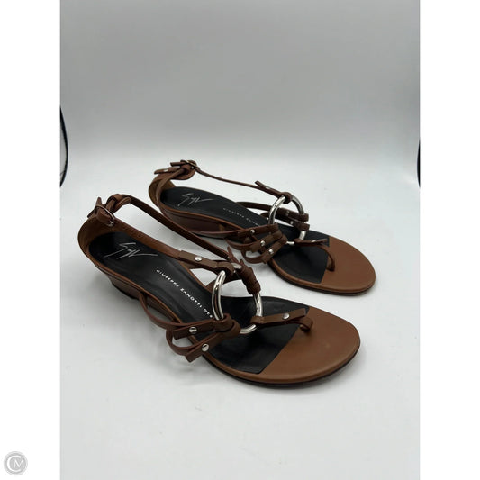 Sandals Designer By Giuseppe Zanotti In Brown, Size: 7