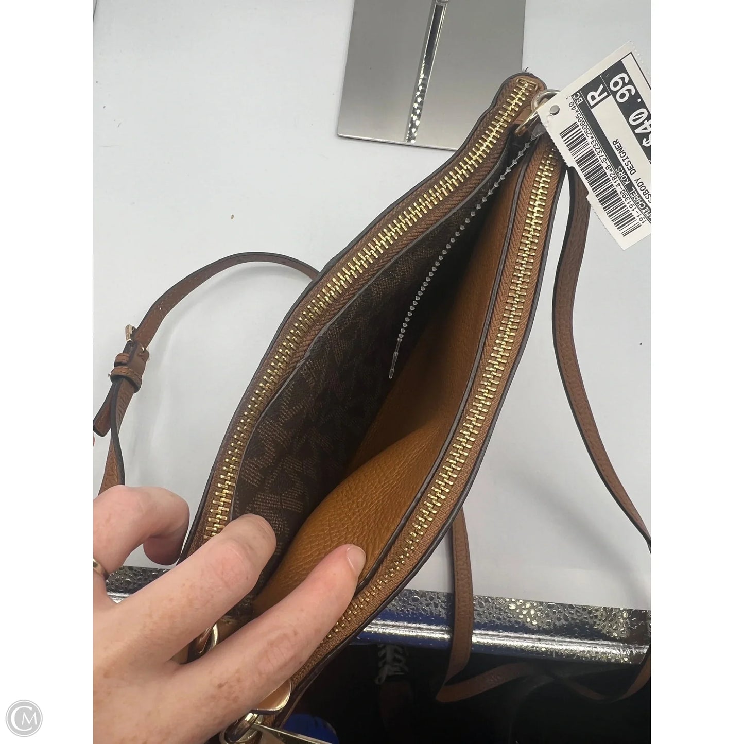 Crossbody Designer By Michael Kors, Size: Medium