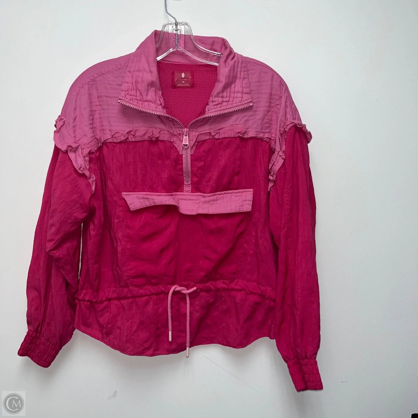 Jacket Windbreaker By Free People In Pink, Size: Xs