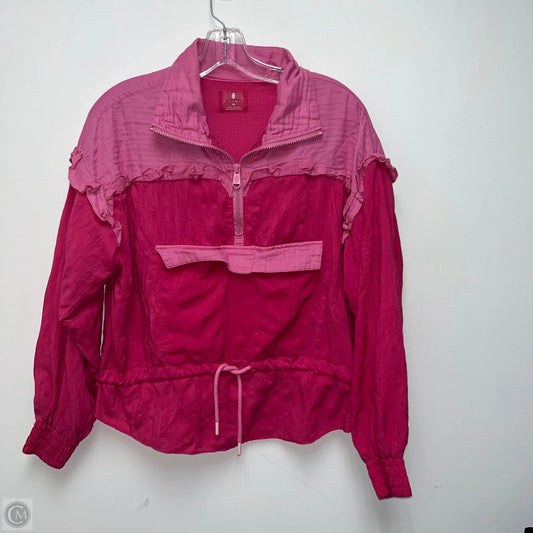 Jacket Windbreaker By Free People In Pink, Size: Xs