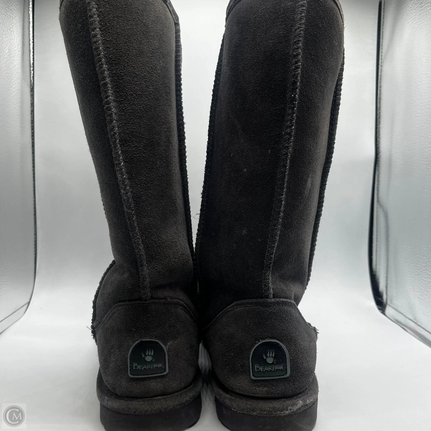 Boots Mid-calf Flats By Bearpaw In Grey, Size: 10