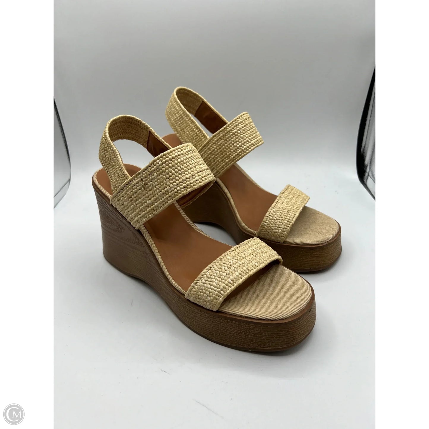 Sandals Heels Block By Lucky Brand In Brown, Size: 9