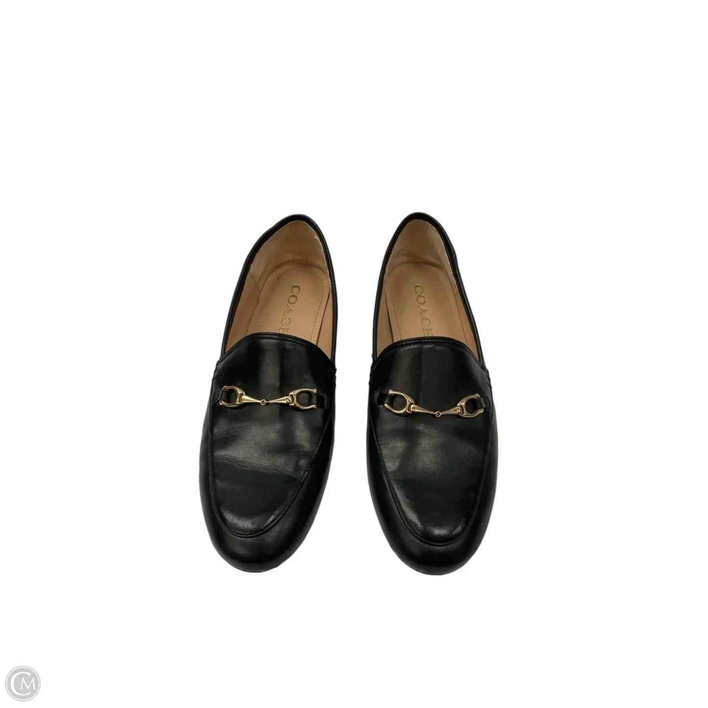 Shoes Designer By Coach In Black & Gold, Size: 7