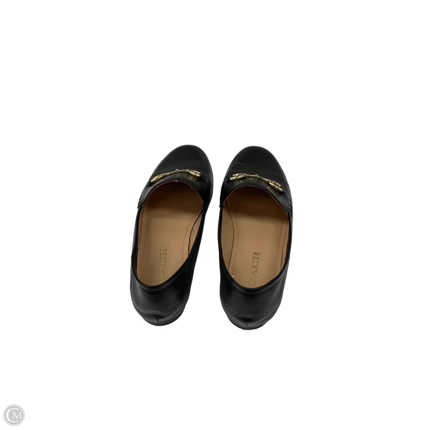 Shoes Designer By Coach In Black & Gold, Size: 7