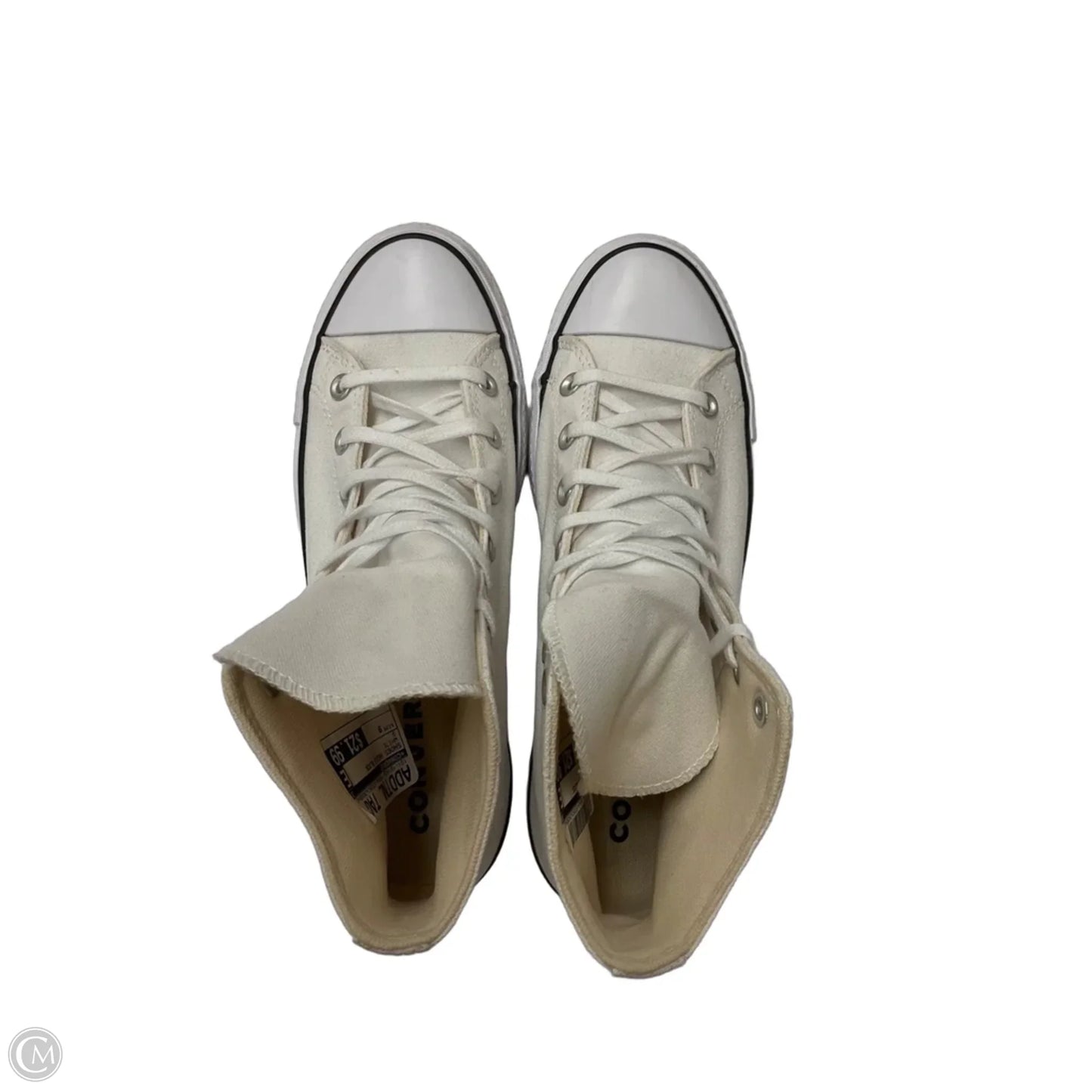 Shoes Heels Block By Converse In White, Size: 9