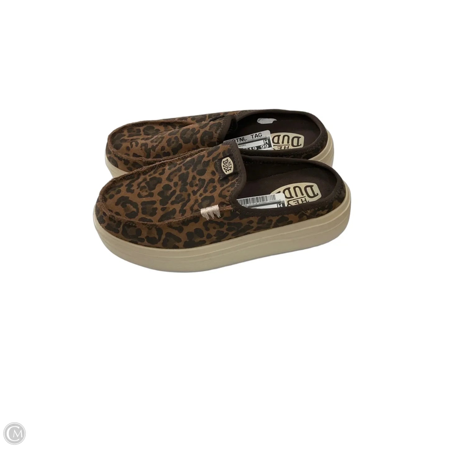Shoes Sneakers By Hey Dude In Brown, Size: 7